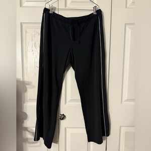 5/$25 Vintage Champion Black Sweatpants with White Stripe